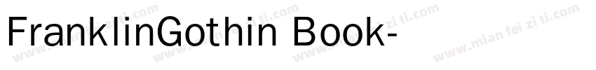 FranklinGothin Book字体转换